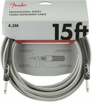 Instrument Cable Fender Professional Series White 4,5 m Straight - Straight - 1