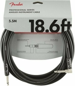 Instrument Cable Fender Professional Series Black 5,5 m Straight - Angled - 1