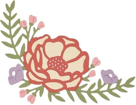 Szablon Sizzix 662512 Szablon do cięcia Piękne Piwonia 2 szt. - 1