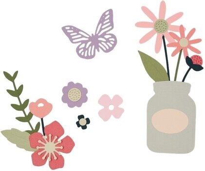 Szablon Sizzix 662514 Szablon do cięcia Kwiaty ogrodowe 17 szt. - 1