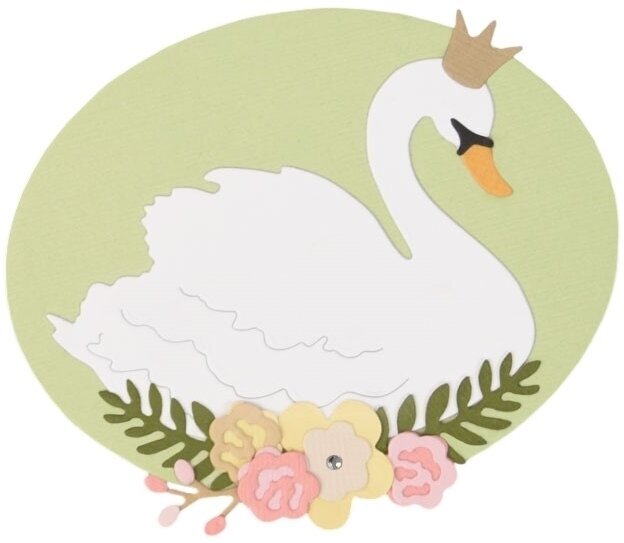 Malli Sizzix 662541 Leikkausmalli Joutsen 4 kpl