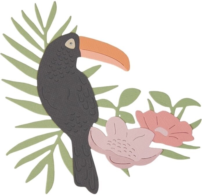 Modèle Sizzix 662544 Kit de gabarits de découpe Feuilles tropicales 1 pc