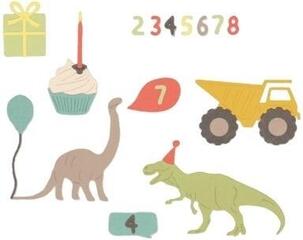 Template Sizzix 662590 Cutting Template Boys' Birthday 15 pcs