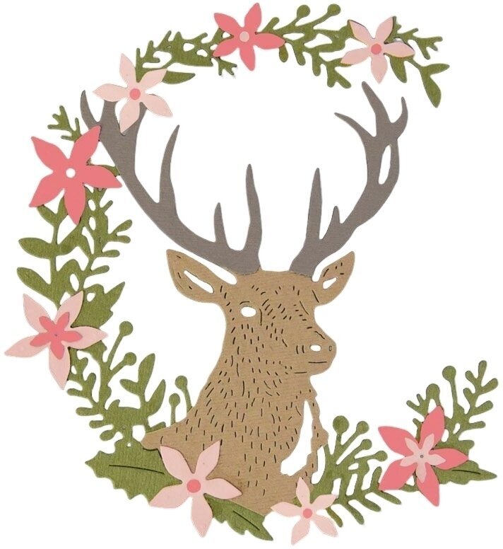 Šablóna Sizzix 662634 Rezacia šablóna Jeleň 5 ks