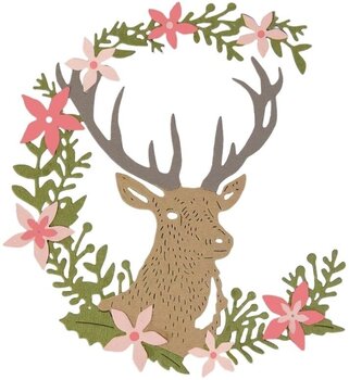 Šablóna Sizzix 662634 Rezacia šablóna Jeleň 5 ks - 1