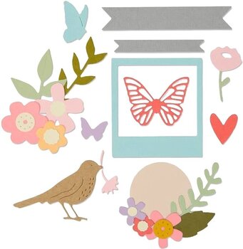 Modèle Sizzix 662679 Kit de gabarits de découpe Licorne florale 27 pièces - 1