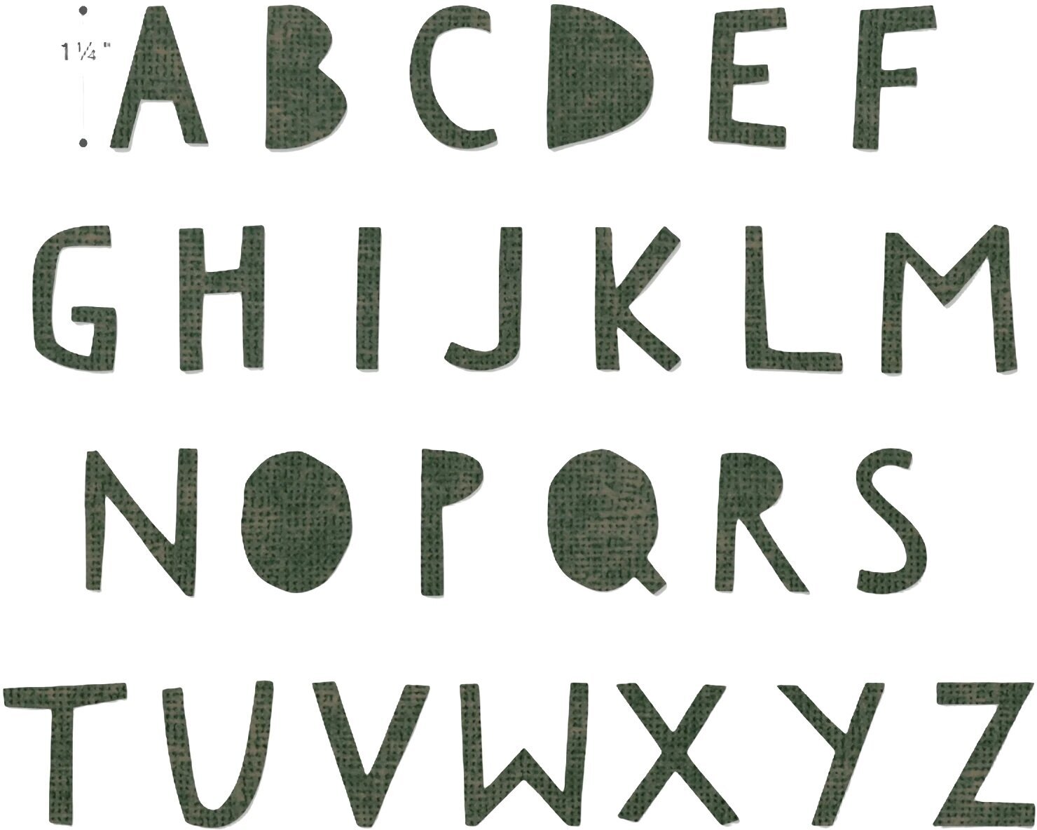 Šablona Sizzix 662707 Predložak za rezanje Abeceda