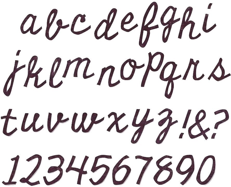 Šablona Sizzix 662709 Šablona za rezanje Abeceda