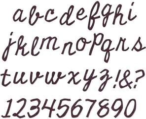 Mall Sizzix 662709 Skärmall Alfabet