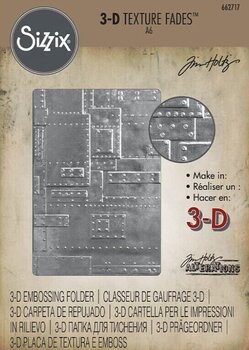 Embossing Sizzix 662717 Embossing Folder Foundry/Metal Work - 1