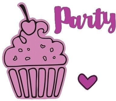 Шаблон Sizzix 662914 Комплект шаблони за рязане Торта за рожден ден 3 бр.