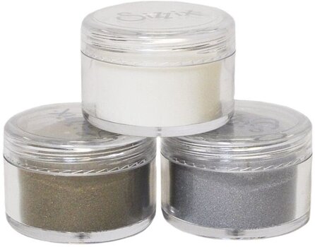 Embossing Sizzix Embossing Powder Set 3x15Ml Gold Silver Clear - 1