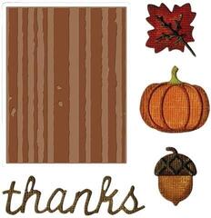 Embossing Sizzix 663071 Sada embossovacích káps Jeseň