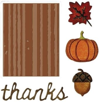 Embossing Sizzix 663071 Джоб за релеф комплект Есен - 1