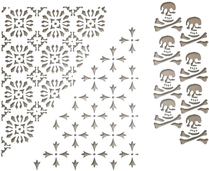 Mall Sizzix 663089 Skärmall Halloweenmix 3 st