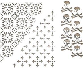 Mall Sizzix 663089 Skärmall Halloweenmix 3 st