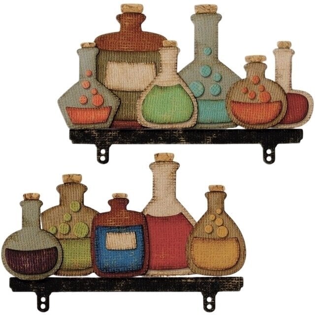 Šablona Sizzix 663092 Šablona za rezanje Steklenice 28 Kosov