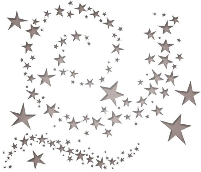 Stencil Sizzix 663095 Molde de corte Estrelas giratórias 9 Peças
