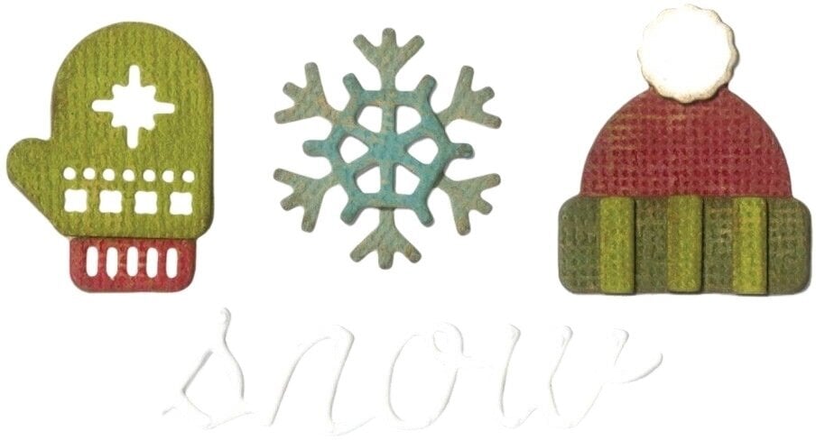 Embossing Sizzix 663098 Conjunto de relevo para bolsos Inverno