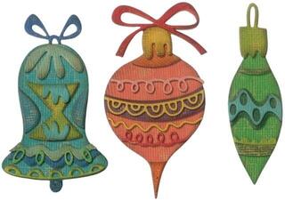 Mall Sizzix 663102 Skärmall Juldekorationer 22 st