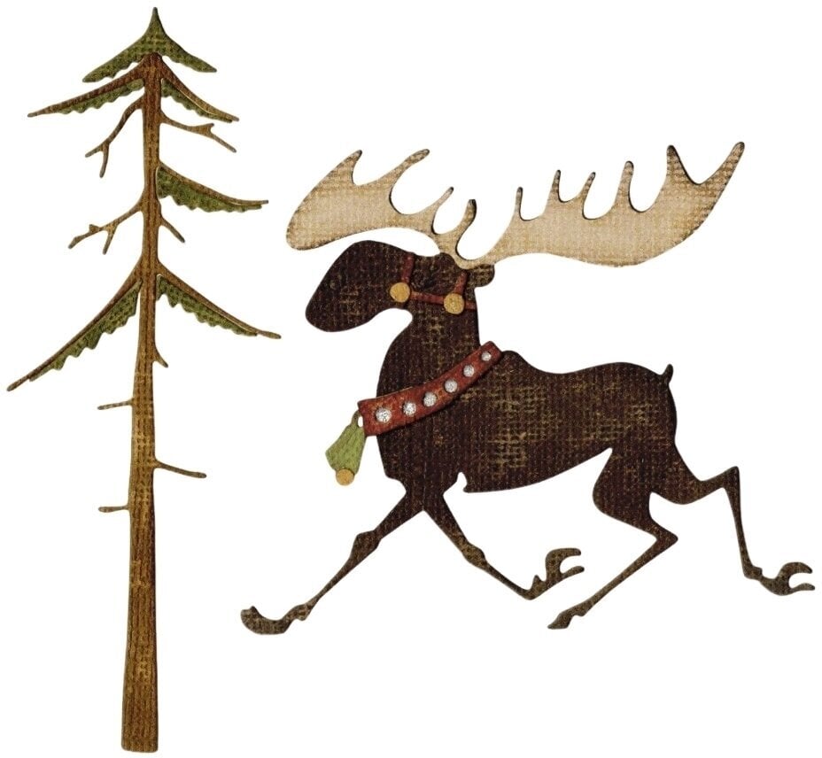 Šabloon Sizzix 663103 Lõikešabloon Jõulupõhjapõdrad 7 tk