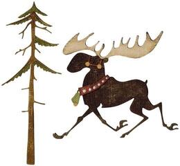 Šabloon Sizzix 663103 Lõikešabloon Jõulupõhjapõdrad 7 tk