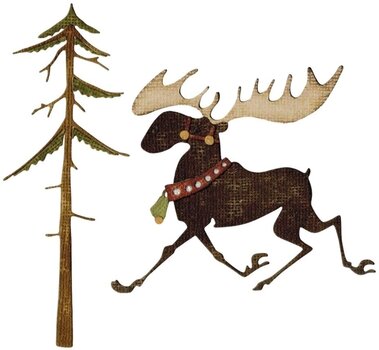 Šabloon Sizzix 663103 Lõikešabloon Jõulupõhjapõdrad 7 tk - 1