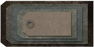 Mal Sizzix Thinlits Dies Tags/Labels 7 pcs