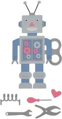Modèle Sizzix 663315 Kit de gabarits de découpe Robot 11 pièces