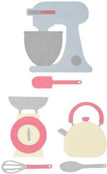 Modèle Sizzix 663323 Kit de gabarits de découpe Dentelle Cœur 10 pièces - 1