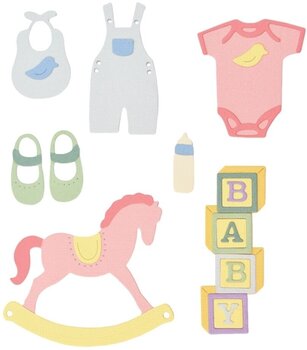 Mal Sizzix Thinlits Dies Baby/Infant 12 pcs - 1