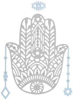 Modèle Sizzix 663367 Kit de gabarits de découpe Pots de fleurs suspendus 4 pièces - 1