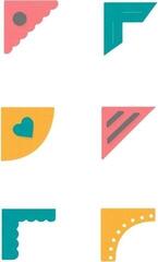 Modèle Sizzix 663481 Kit de gabarits de découpe Tapis de découpe 7 pièces