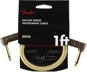 Patch kabel Fender Deluxe Series 099-0820-097 30 cm Lomený - Lomený Patch kabel