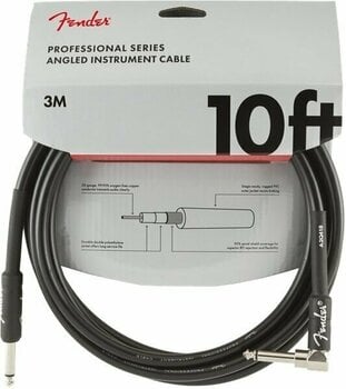 Instrument Cable Fender Professional Series Black 3 m Straight - Angled - 1