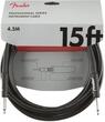 Fender Professional Series Schwarz 4,5 m Gerade Klinke - Gerade Klinke