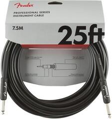 Instrument kabel Fender Professional Series Black 7,5 m Ravni - Ravni Instrument kabel