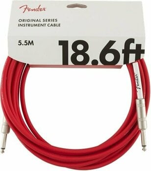 Instrument Cable Fender Original Series Red 5,5 m Straight - Straight - 1