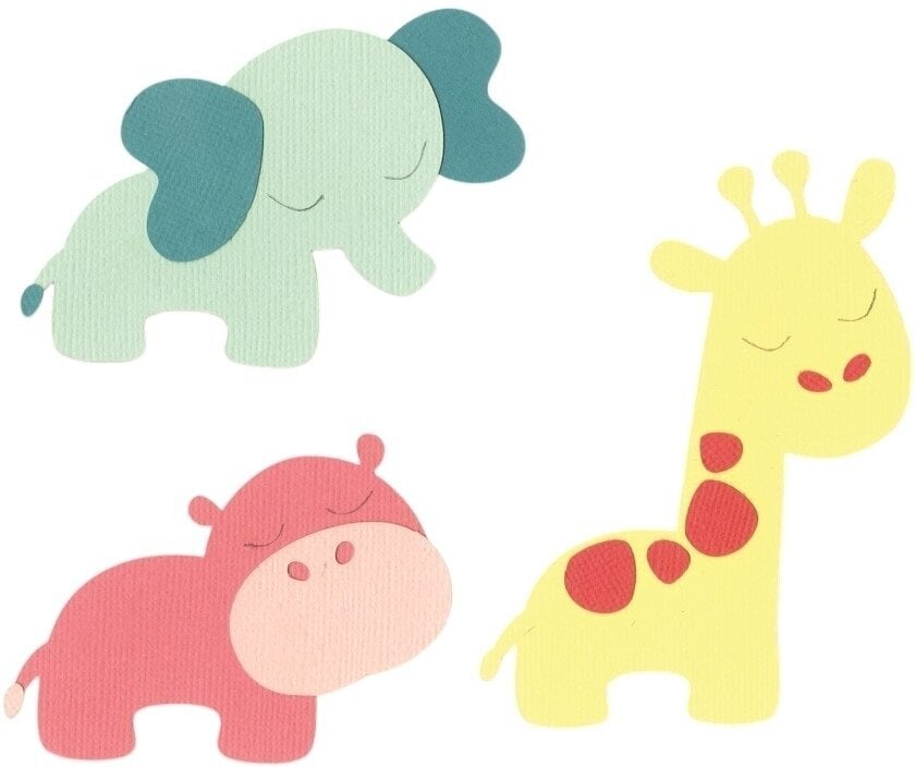 Šablona Sizzix 663598 Predložak za rezanje Životinje iz džungle