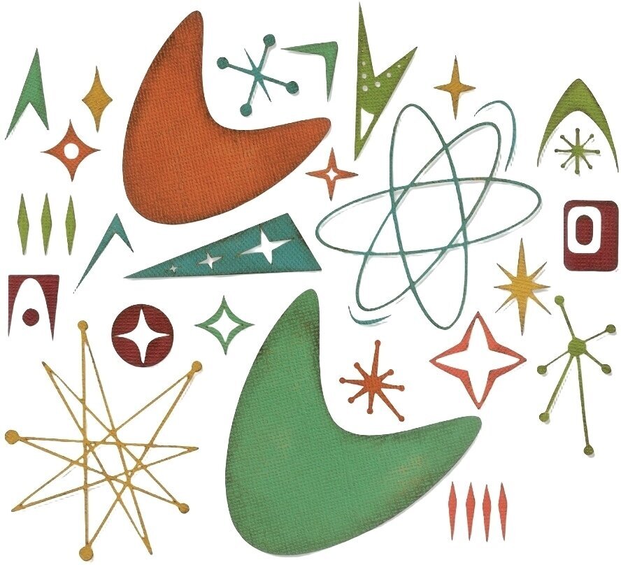 Modèle Sizzix 664152 Kit de gabarits de découpe Automne 25 pièces