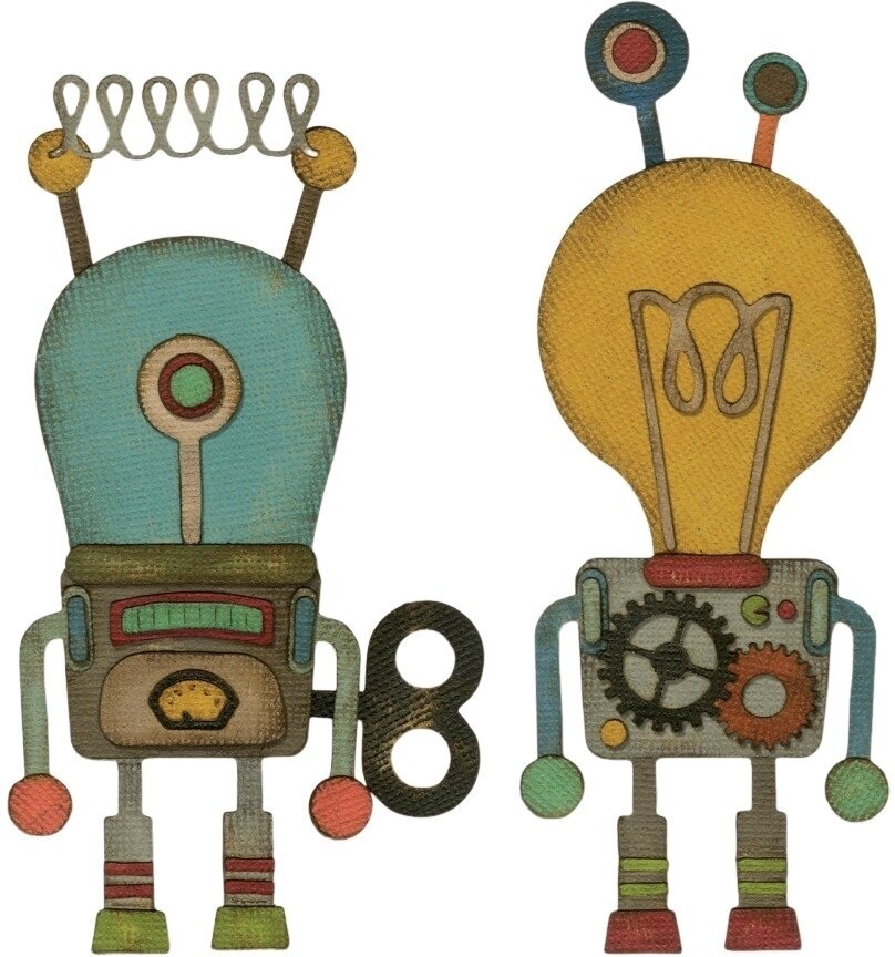 Modèle Sizzix 664162 Kit de gabarits de découpe Bouquet rustique 14 pièces