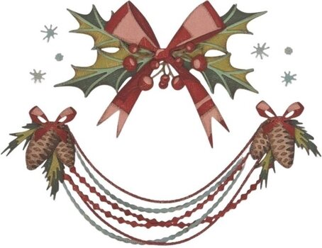 Mall Sizzix 664229 Skärmall Julkrans 10 St - 1