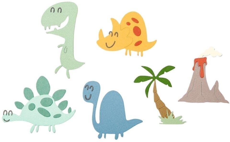 Šablona Sizzix 664393 Šablona za rezanje Dinozavri 9 Kosov