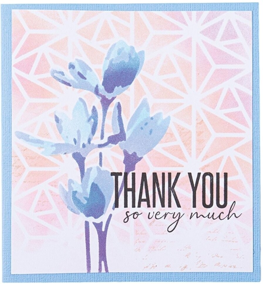 Šablon Sizzix 664917 Пластични шаблон 12,5x12,5 cm Геометрија и цвеће 4 Ком.