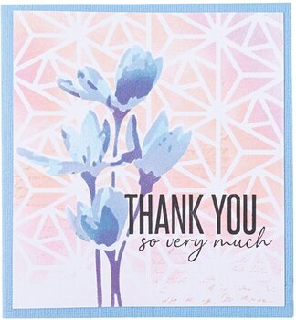 Šablon Sizzix 664917 Пластични шаблон 12,5x12,5 cm Геометрија и цвеће 4 Ком. - 1