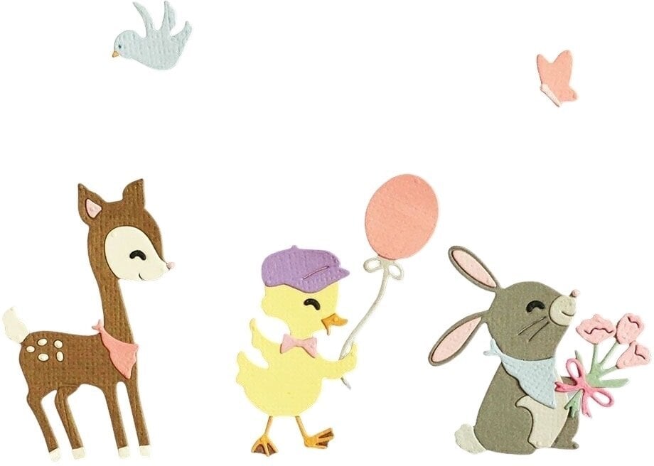 Template Sizzix 665070 Cutting Template Fawn/Duckling/Rabbit 5 pcs