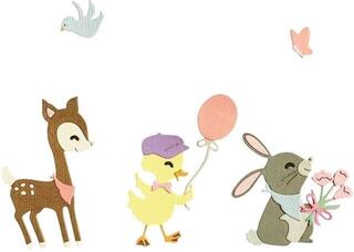 Template Sizzix 665070 Cutting Template Fawn/Duckling/Rabbit 5 pcs