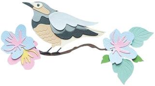 Template Sizzix 665093 Cutting Template Spring Bird 14 pcs