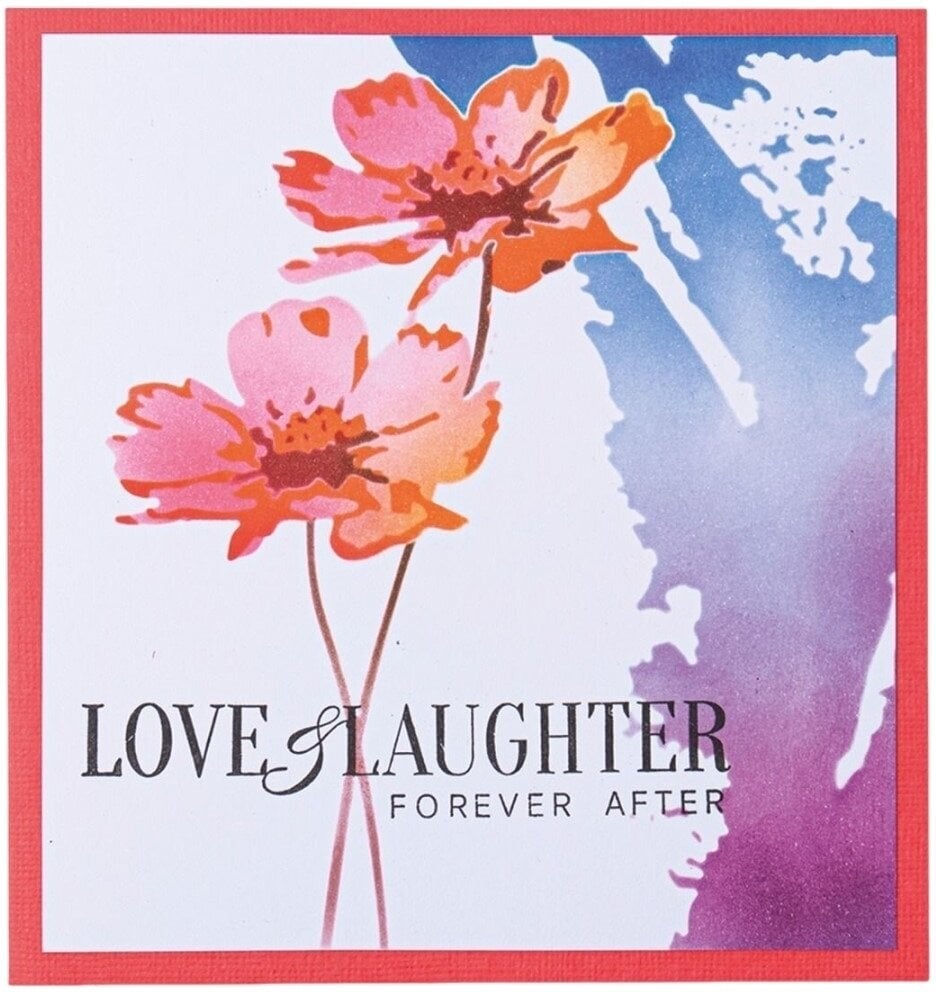 Šabloon Sizzix 665261 Plastšabloon 12,5x12,5 cm Flowers 4 tk