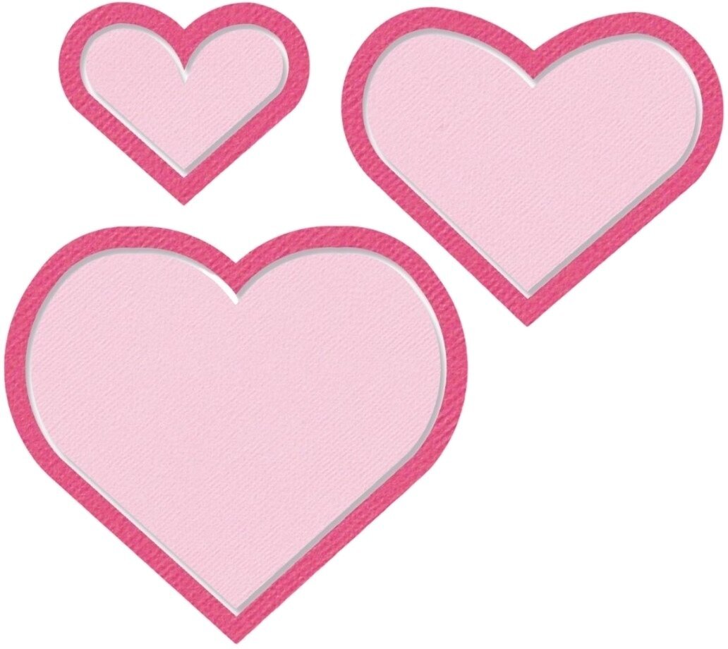 Šablona Sizzix 665661 Šablona za rezanje Srčka 2 6 Kosov